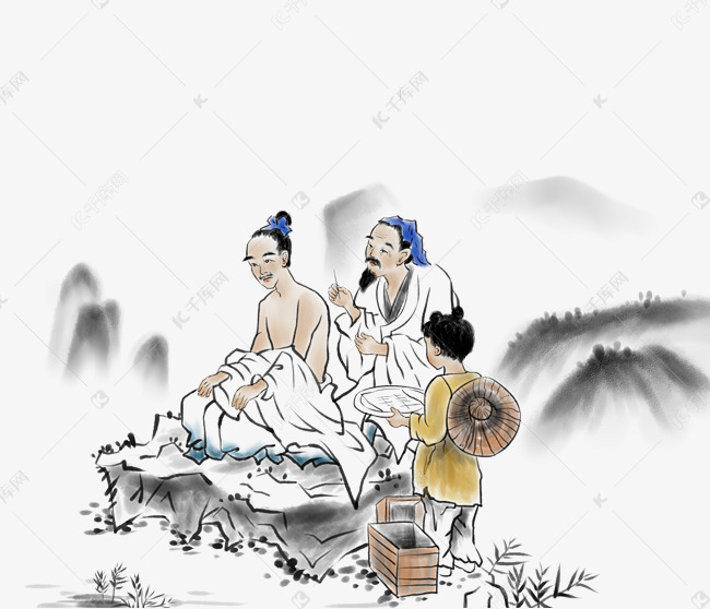 中医古代针灸图