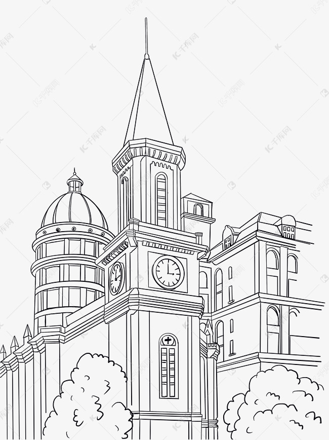 巴黎圣母院线描