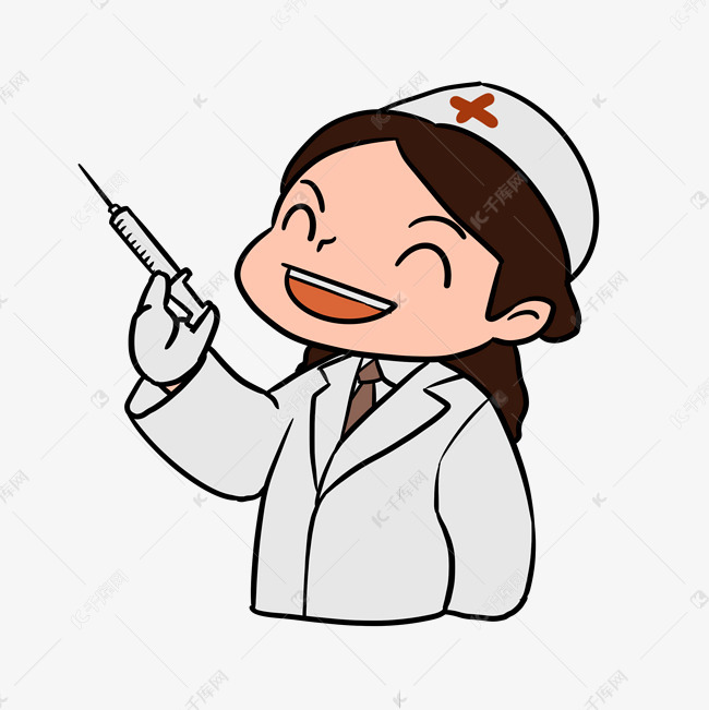 简单画一个女医生打针图片