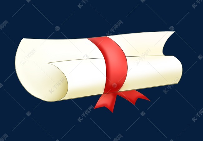 毕业季卷轴装饰