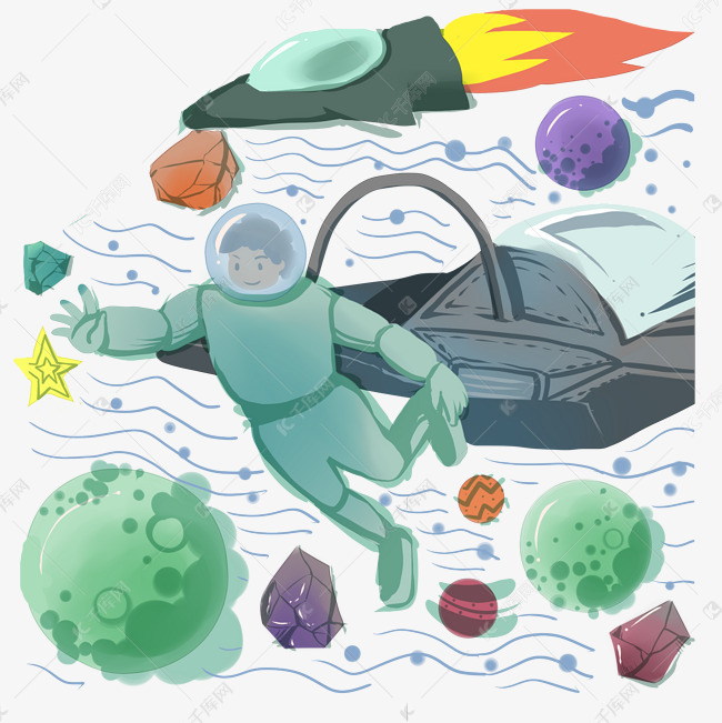 宇宙宇航员太空星际漫游