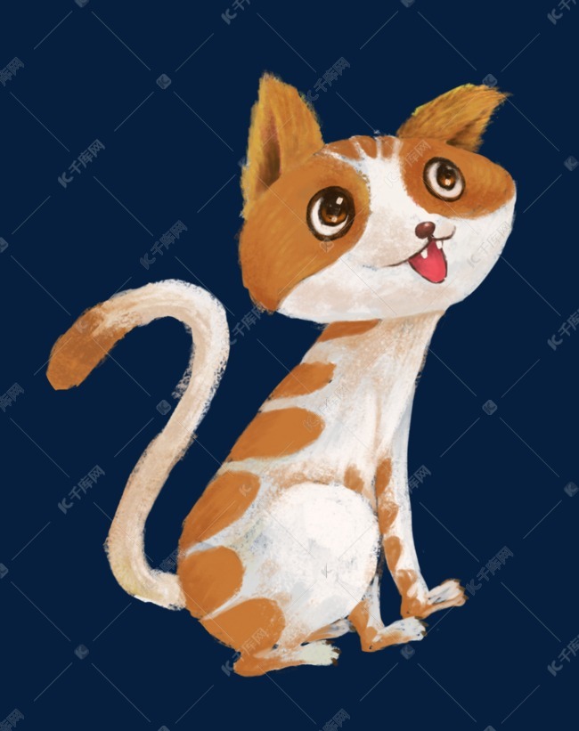 狸花猫咪素材图片免费下载 高清卡通手绘psd 千库网 图片编号