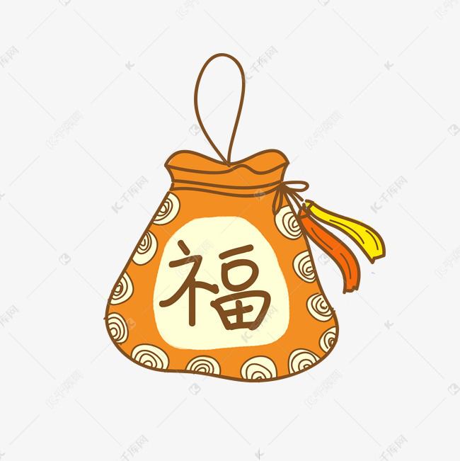 端午节棕色福袋香包素材图片免费下载 高清卡通手绘psd 千库网 图片编号12279315
