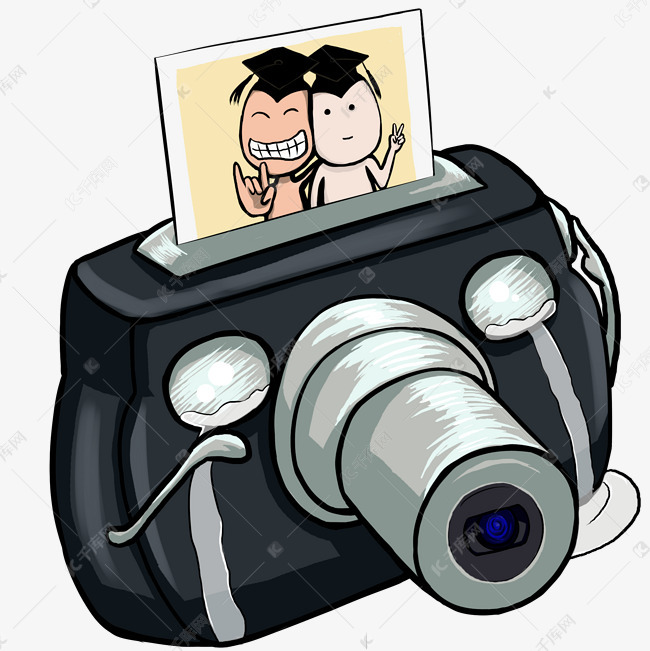 毕业彩色卡通其他傻瓜相机png