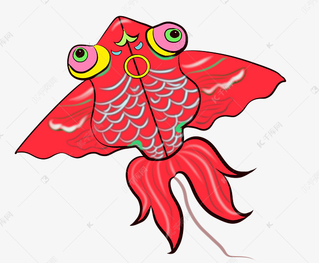 中国风红色风筝