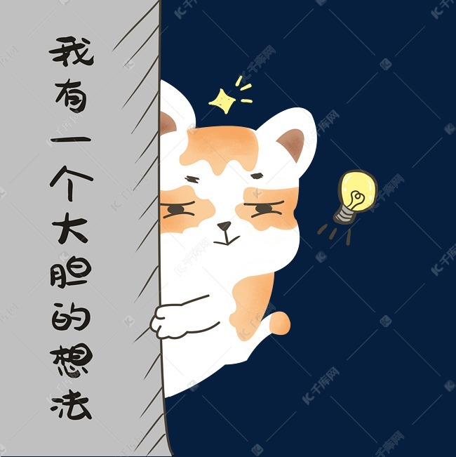 小猫大胆想法表情