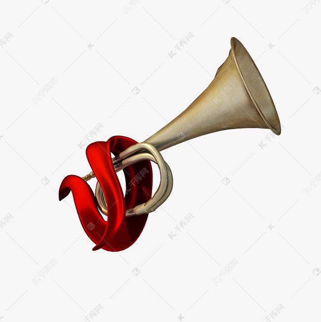 立体军号png图