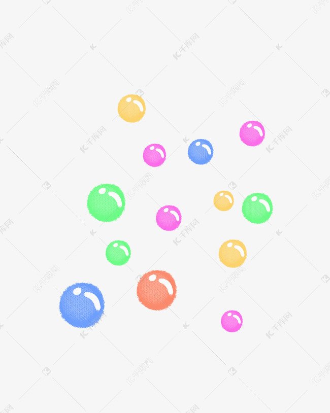 彩色泡泡素材