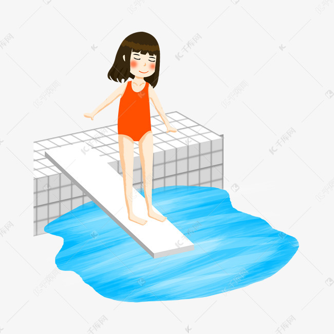 å¥³å­©è·³æ¿è·³æ°´ç´ æå›¾ç‰‡å…è´¹ä¸‹è½½ é«˜æ¸…å¡é€šæ‰‹ç»˜psd åƒåº
