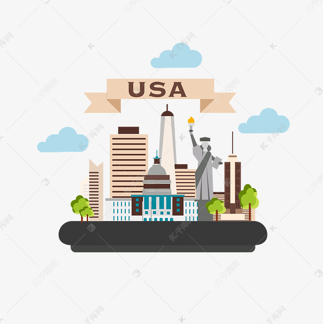 美国旅游地标建筑素材图片免费下载-千库网