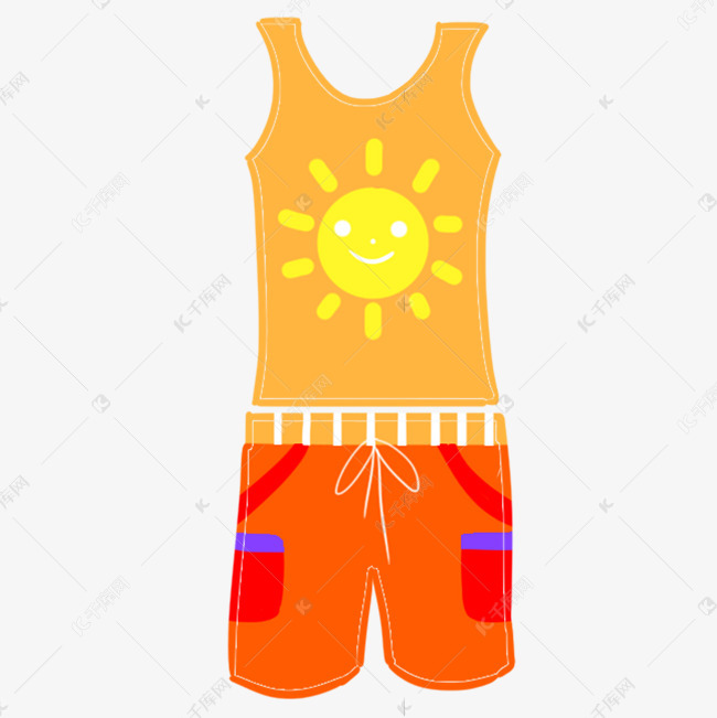 夏日衣服png素材