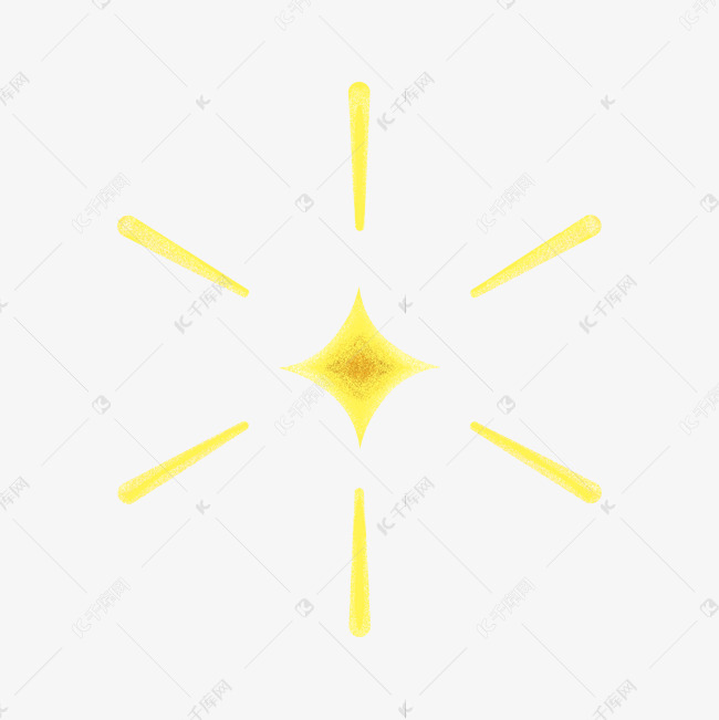发光的星星卡通素材下载