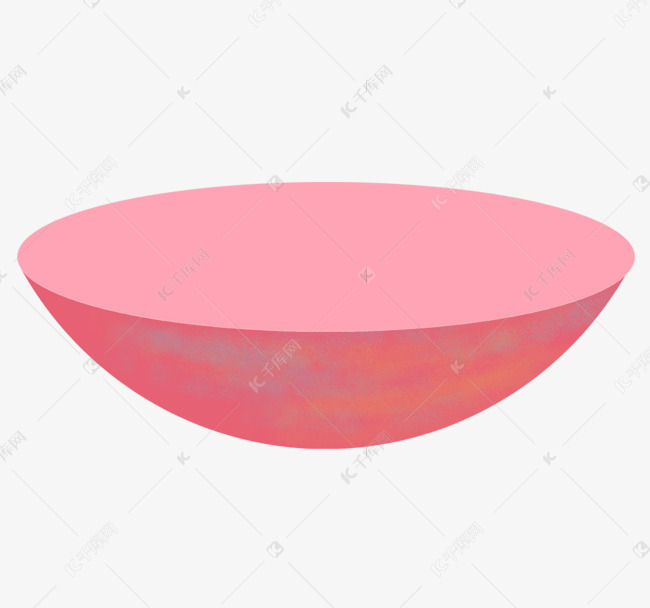 粉色半圆体