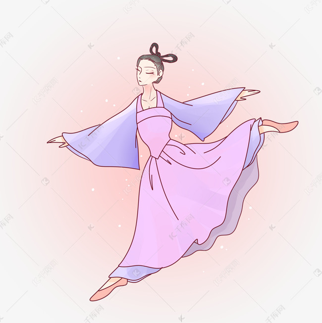 教育培训紫色舞蹈培训