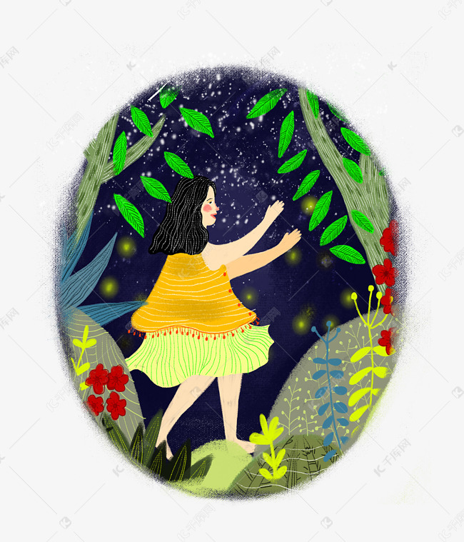 仲夏夜少女萤火大暑小暑