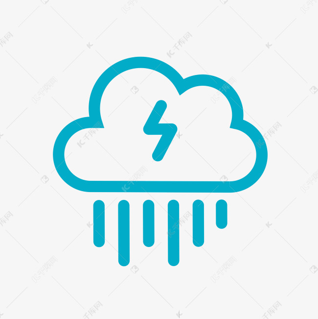 雷阵雨图标