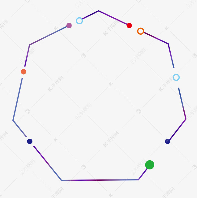 多边形简约边框对话框