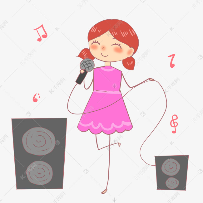 唱歌女孩火柴人