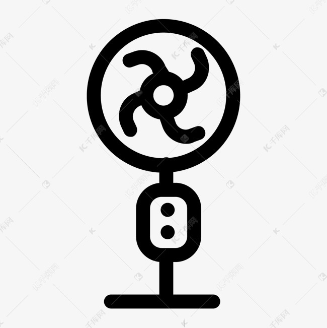 线性机器电风扇图标