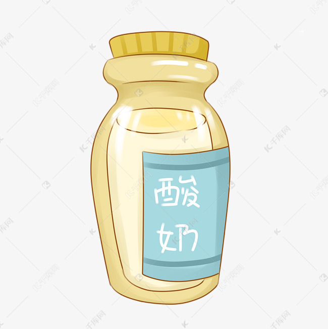 黄色瓶装酸奶