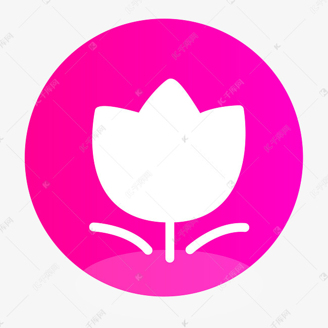 白色花朵图标下载
