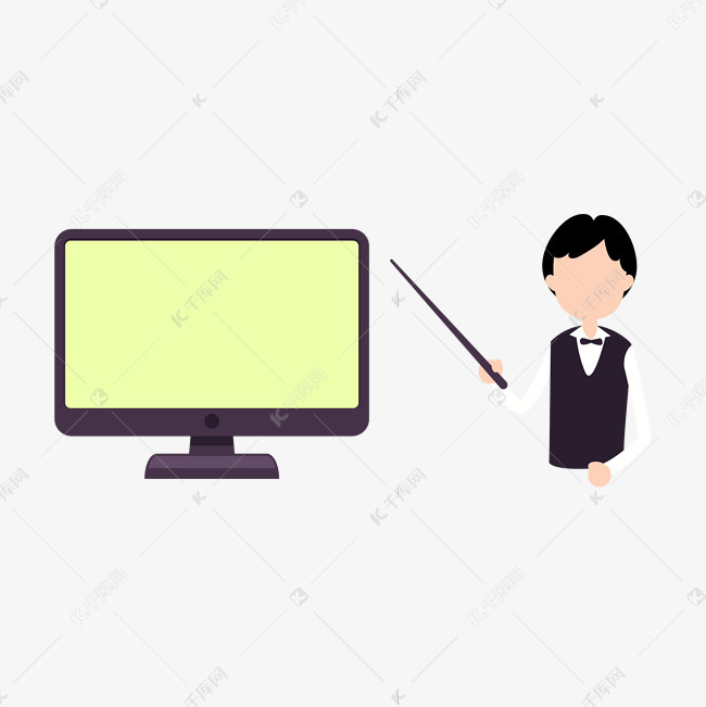 卡通风指导课程的老师