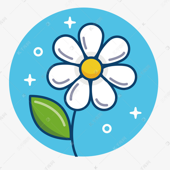 实用花朵彩色图标矢量ui素材icon