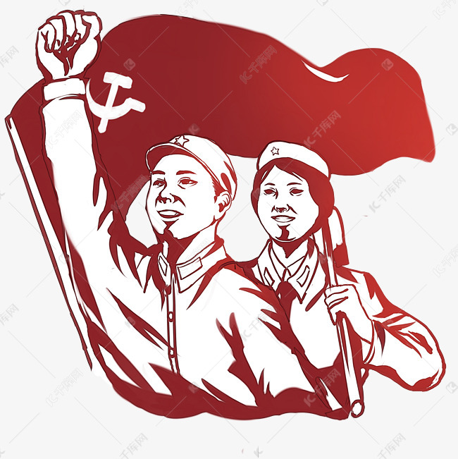 革命先烈军人剪影