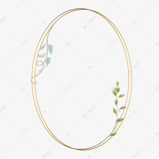 椭圆ins风小清新边框