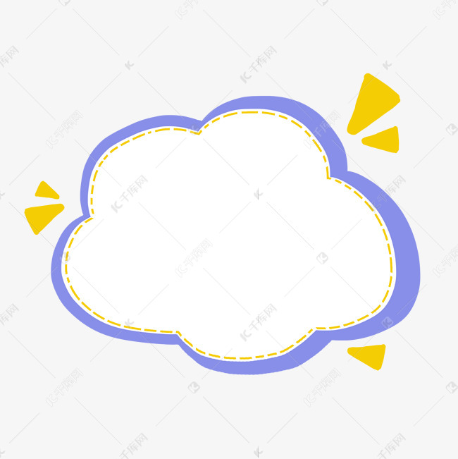 创意彩色对话框设计素材