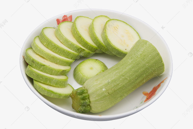 绿色西葫芦切片