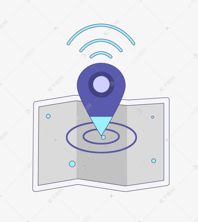 定位坐标灰色地图