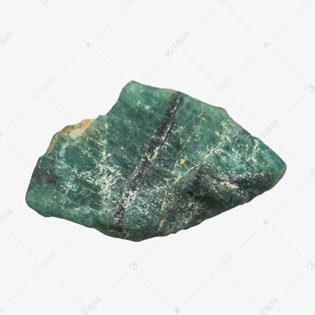 一小块绿色岩石