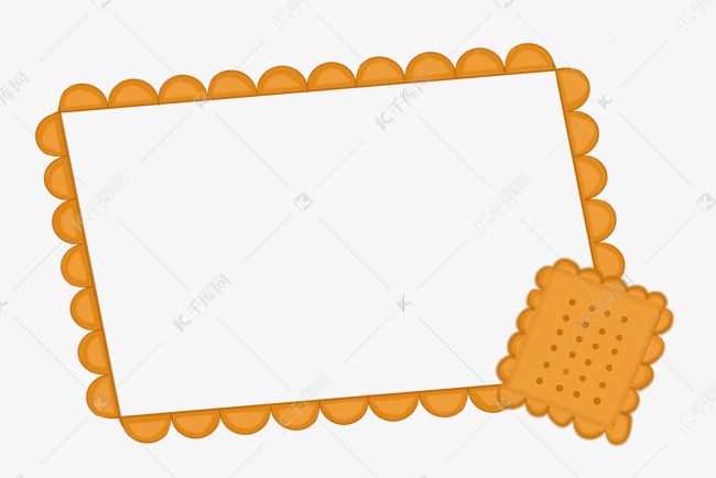 黄色饼干边框