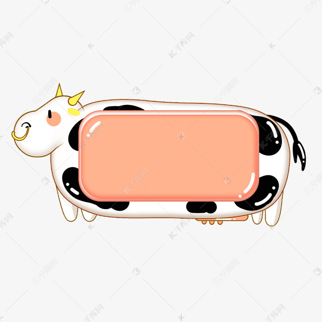 边框标题框对话框乳牛奶牛