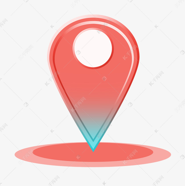 红色坐标电子地图