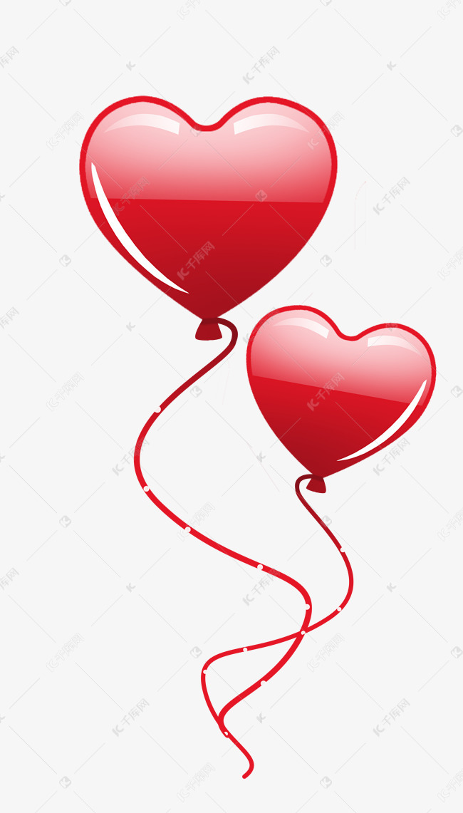 情人节爱心气球素材图片免费下载-千库网