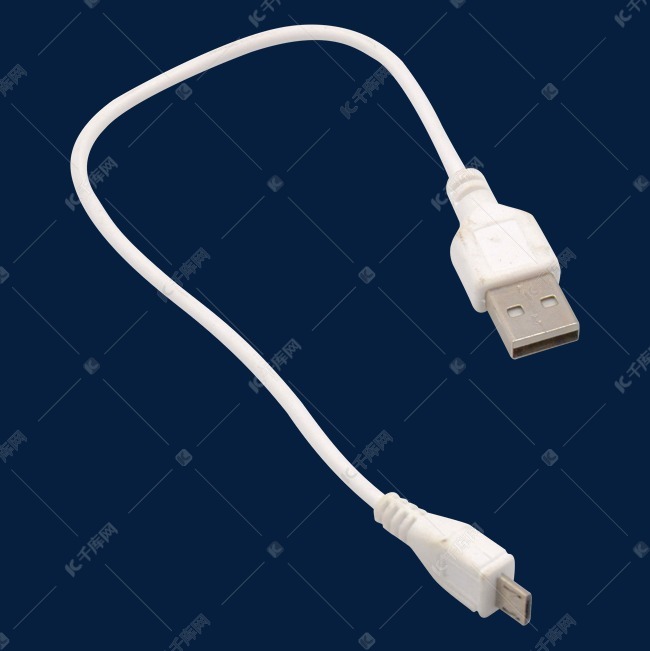 白色usb数据线充电线素材图片免费下载-千库网