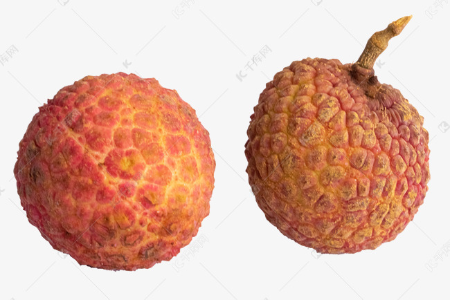两个水果荔枝