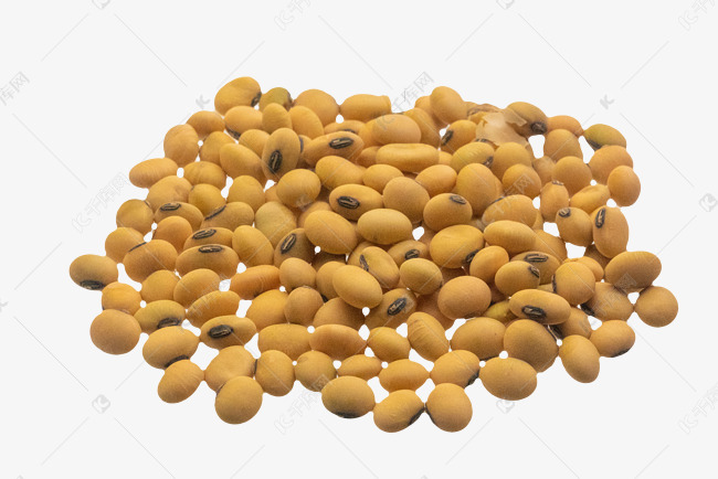 散落黄色豆子
