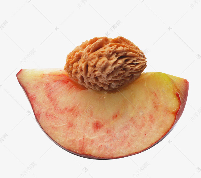 桃子核与桃肉下载素材图片免费下载