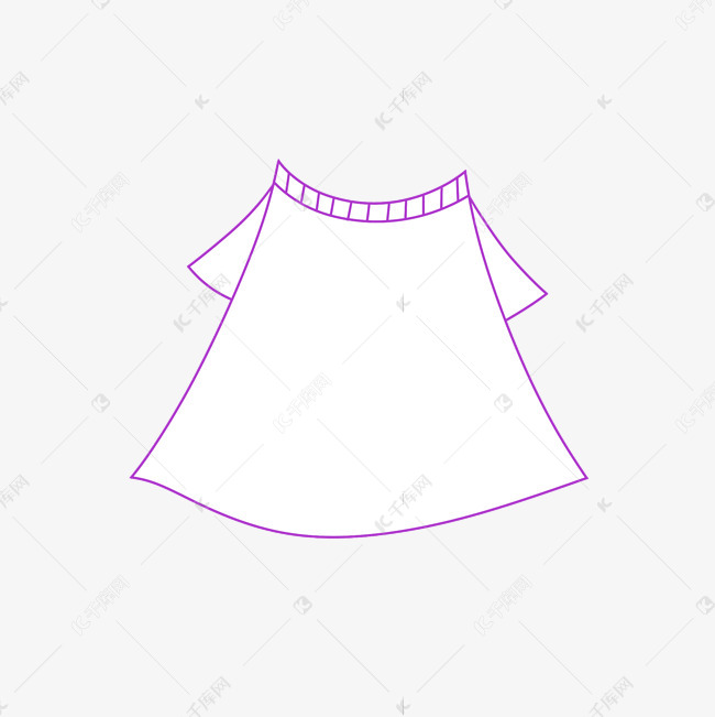 简约线条衣服边框