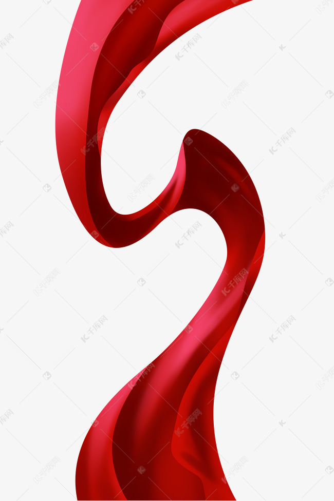 红色绸缎布条素材图片免费下载-千库网