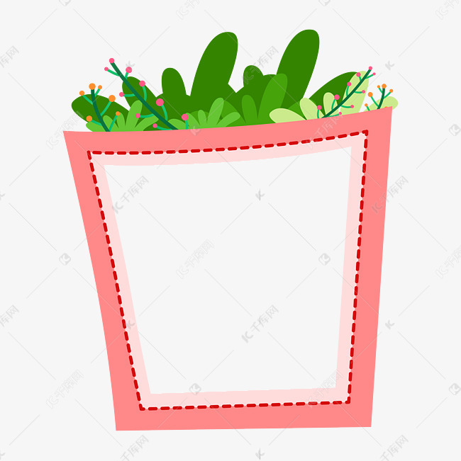 绿色植物边框