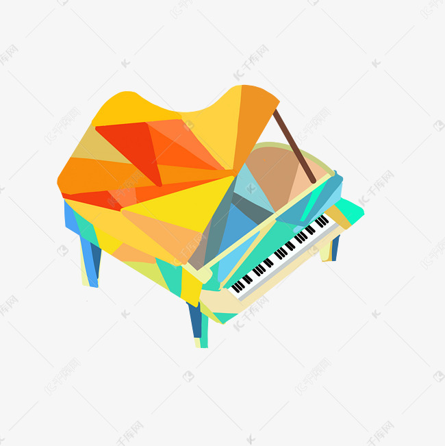 彩色钢琴