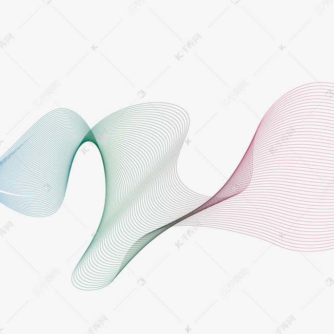 红蓝线条组合素材图片免费下载-千库网