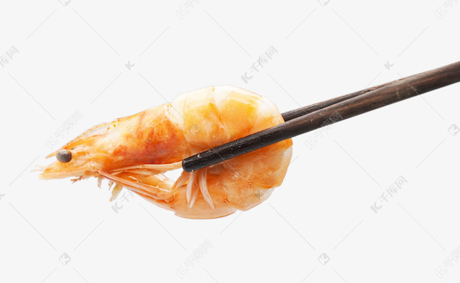 一只美食大虾