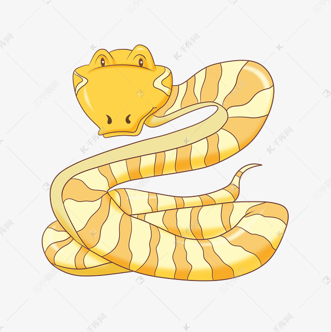 黄色动物黄金蟒