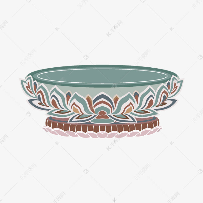 敦煌莲花座png素材