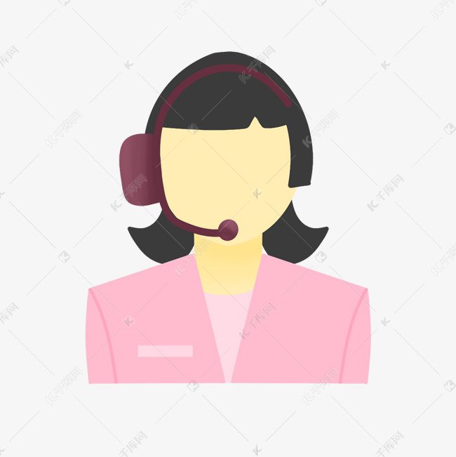 客服图标女士女性客服